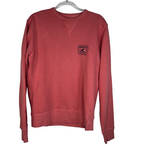 Faherty Amagansett Terry Crewneck Sweatshirt in Faded Flag Size Small Limited Ed - Picture 2 of 11